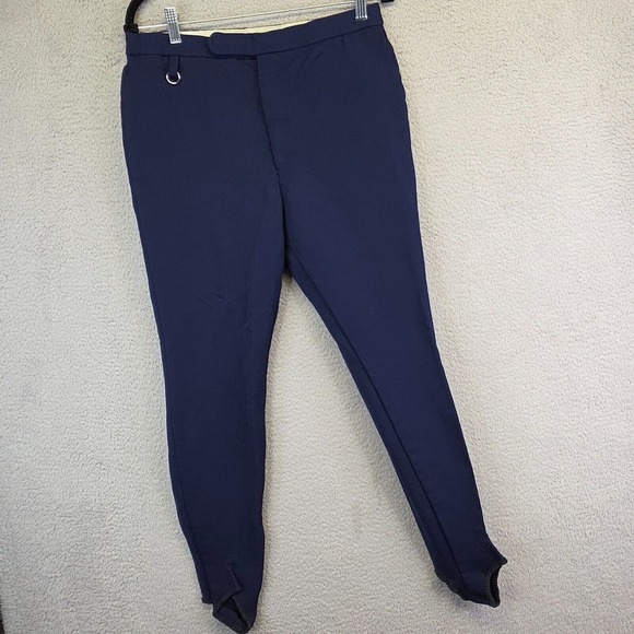 Vintage Edelweiss Snow Pants Womens 30x30 Elastic Waist‎ Skinny Stirrup Skating - Picture 1 of 16